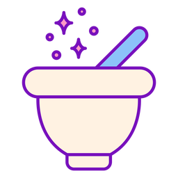 Magier farbiger Mischtopfhub PNG-Design
