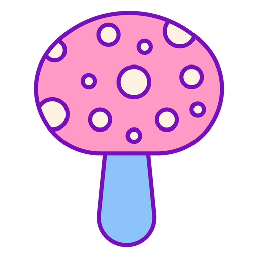 Magician colored mushroom stroke