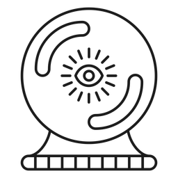 Magier Kristallkugelhub PNG-Design