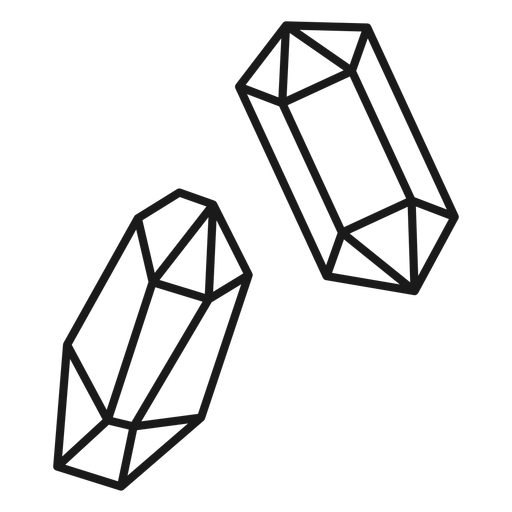 Magierkristalle streicheln PNG-Design