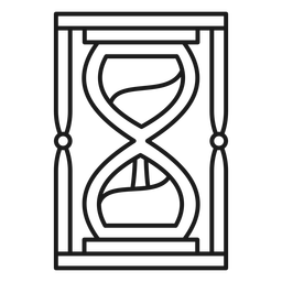 Golpe de reloj de arena mago Diseño PNG