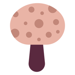 Magician mushroom flat PNG Design