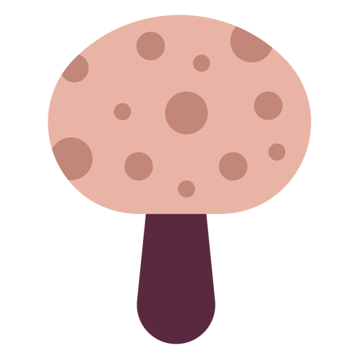 Flat cogumelo mágico Desenho PNG