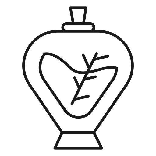 Magician potion bottle stroke PNG Design