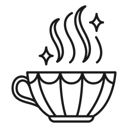 Traço de copo de poção mágico Desenho PNG