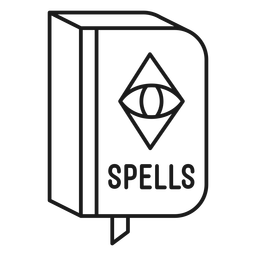 Curso de livro de feitiços de mágico Desenho PNG