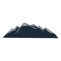 Four Peak Mountain Icon Transparent Png Svg Vector File