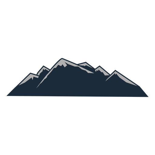 Mountain snow clad PNG Design