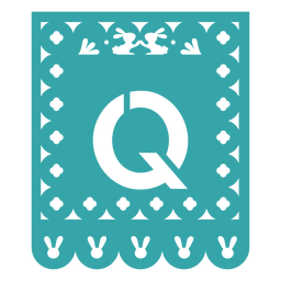 Papel picado q flat PNG Design