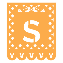 Papel picado s flat Desenho PNG