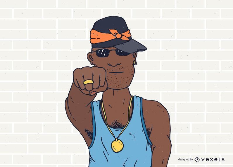 Rapper Bumping Fist Rapper Bumping Fist