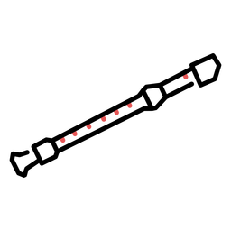 Polygonaler Fagottstrich PNG-Design