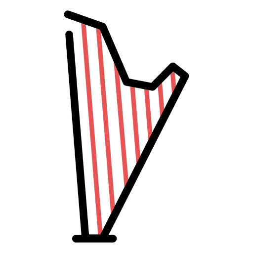 Curso de harpa poligonal Desenho PNG