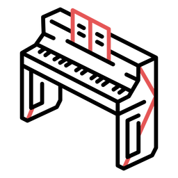 Piano poligonal Desenho PNG