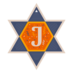 Bandeira da estrela de david j Desenho PNG