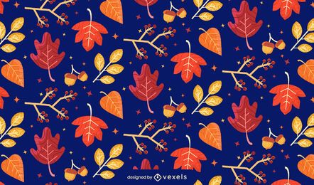 diseño de patrón de hojas de otoño diseño de patrón de hojas de otoño