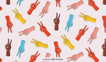 Peace sign pattern design Peace sign pattern design
