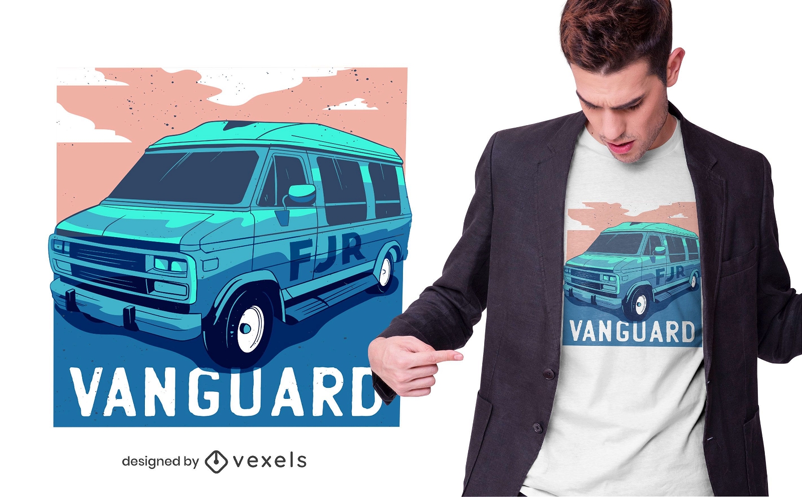 Dise?o de camiseta Sport Van Vanguard