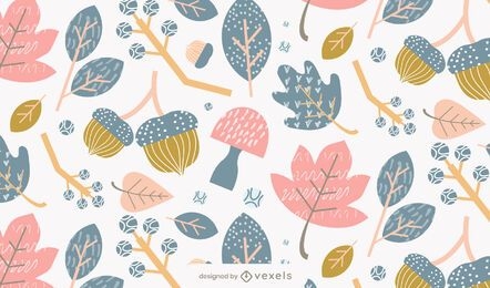 diseño de patrón de caída de hojas