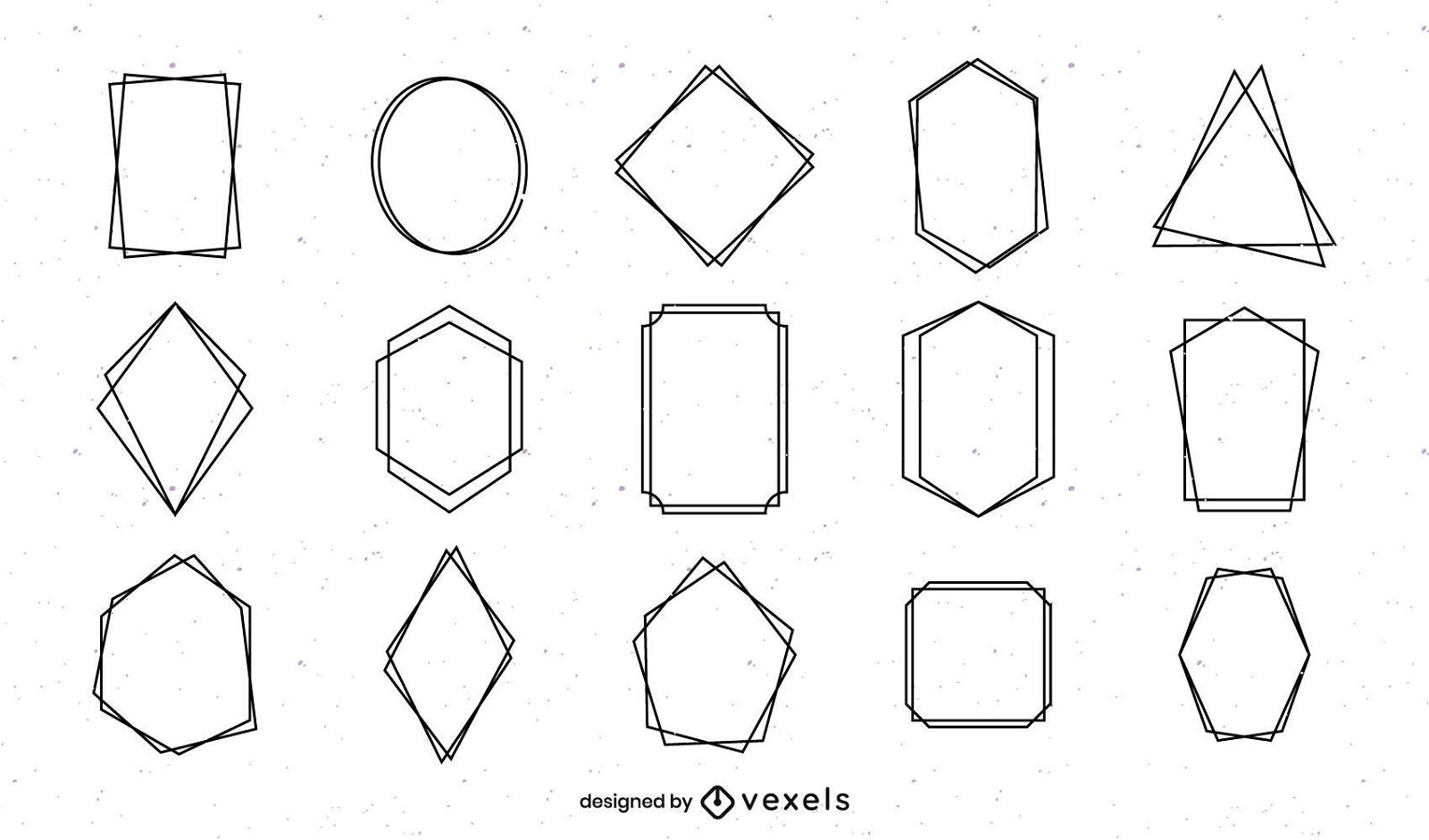 Paquete de marco geométrico simple
