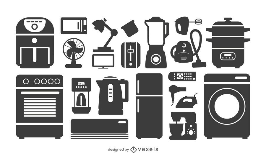 Home Appliance Silhouette Collection Home Appliance Silhouette Collection