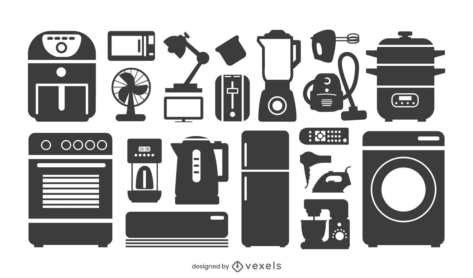 Home Appliance Silhouette Collection