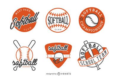 Softball Badge Design Pack