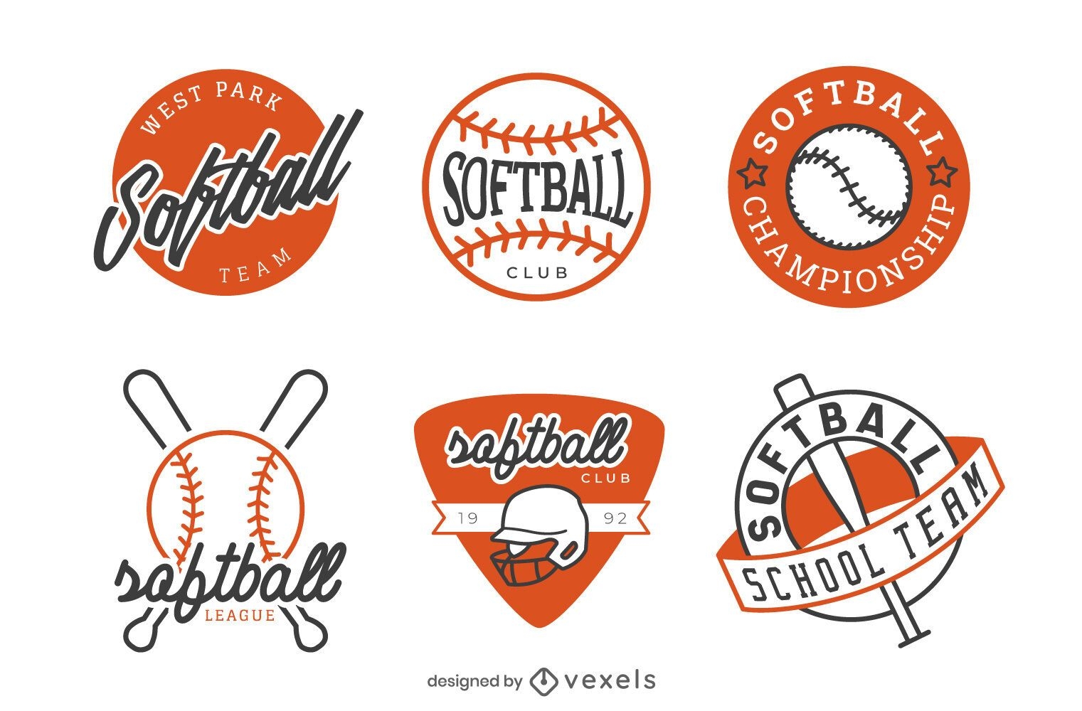 Softball Abzeichen Design Pack