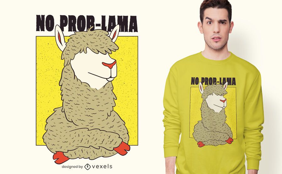 No Prob-Llama T-shirt Design No Prob-Llama T-shirt Design