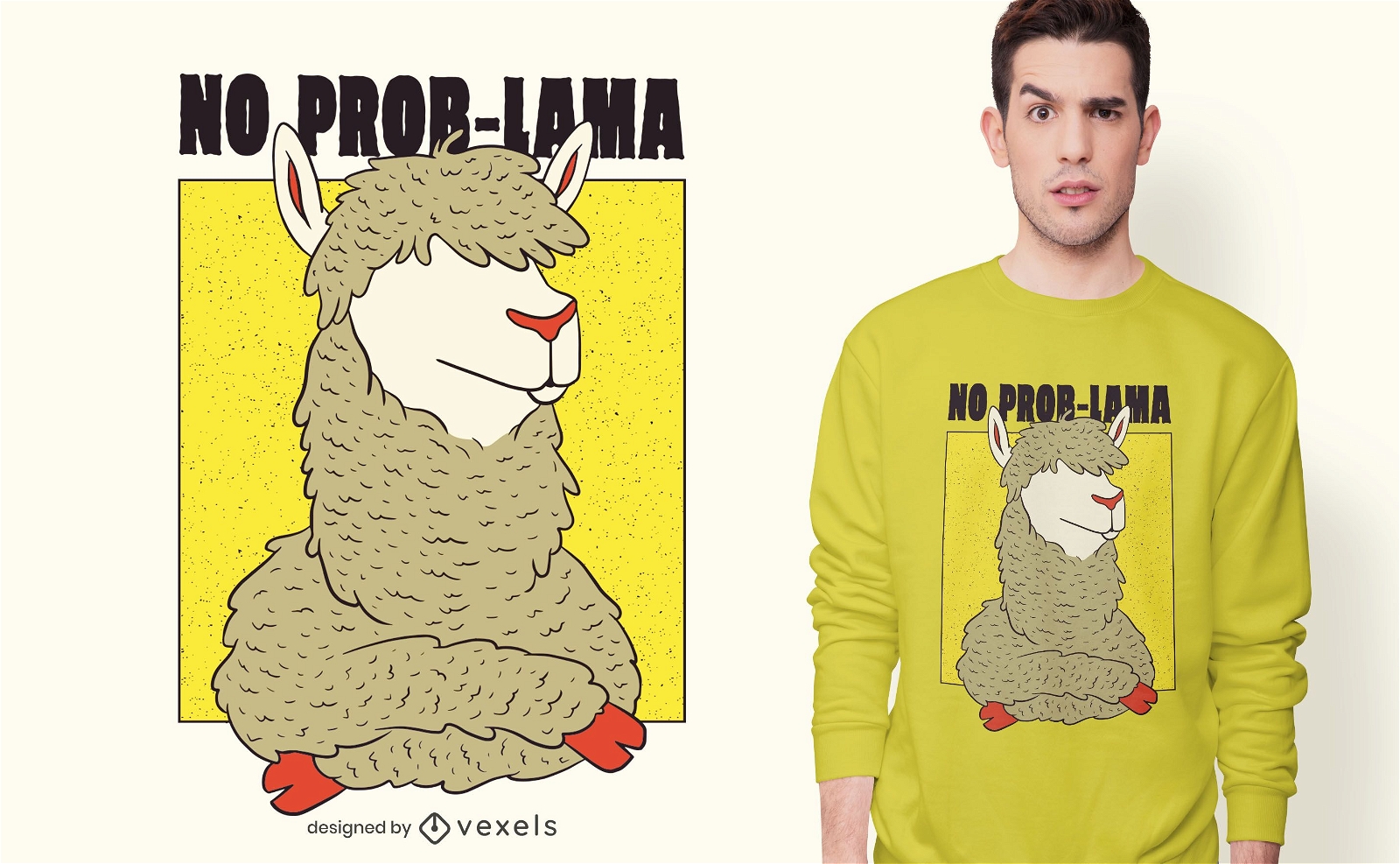 No Prob-Llama T-shirt Design