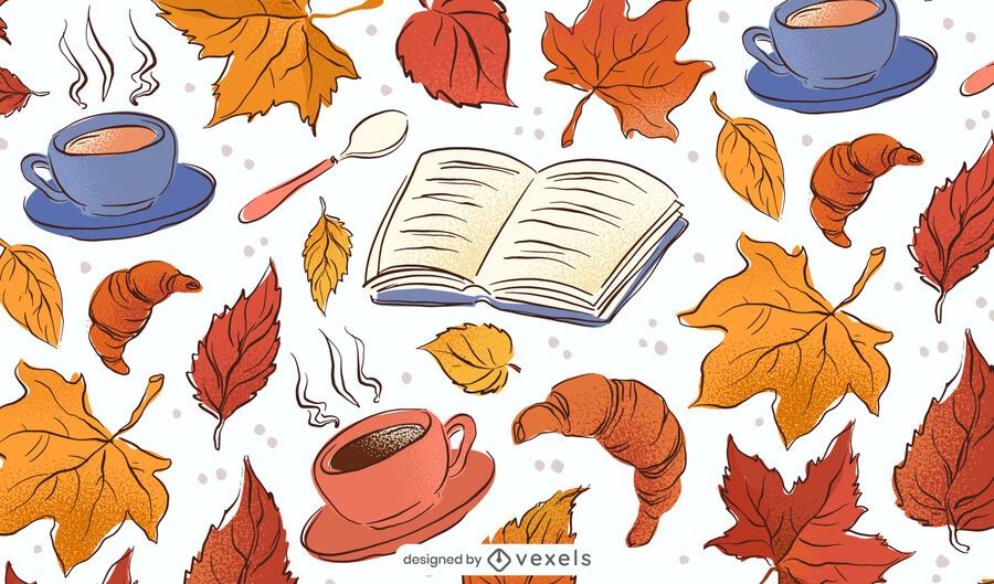 Fall Drawings Background Design Fall Drawings Background Design