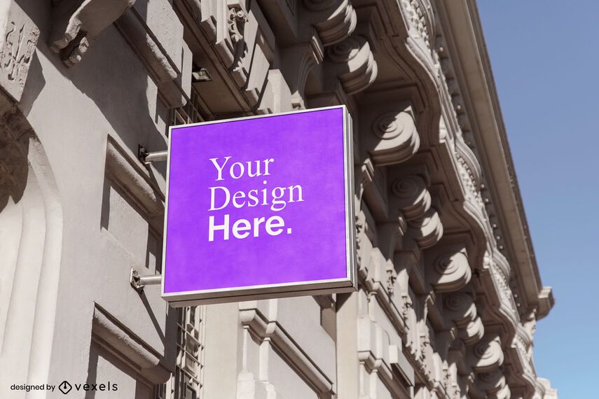 square shop sign mockup square shop sign mockup