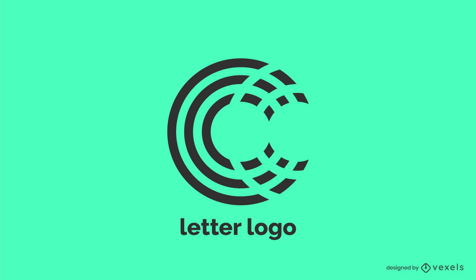 MODERN LETTER C LOGO TEMPLATE