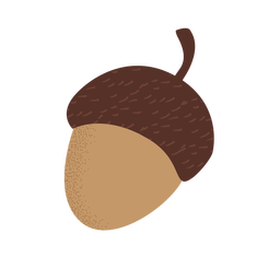 Eichel flach strukturierte Ikone PNG-Design