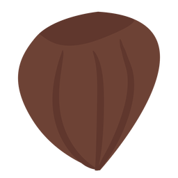 Ícone plano de bolota sem tampa Desenho PNG