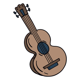 Flat Guitar Illustration Transparent Png Svg Vector File