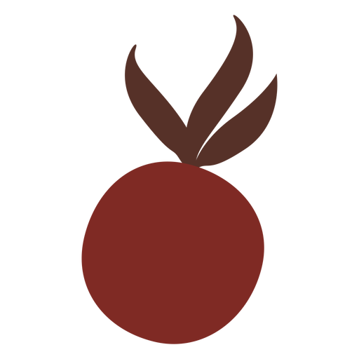 Berry red flat PNG Design