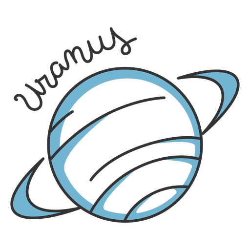 Download Blue uranus simple solar system planet - Transparent PNG ...