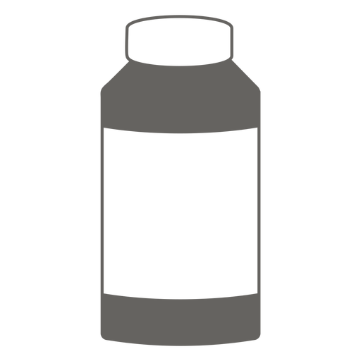 Flasche mit Kappe graues Symbol PNG-Design