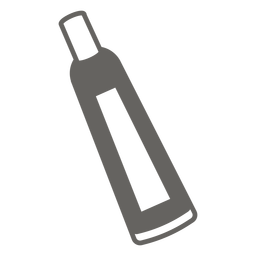 Graues flaches Symbol des chemischen Röhrchens PNG-Design