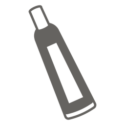 Ícone plano cinza do tubo químico Transparent PNG