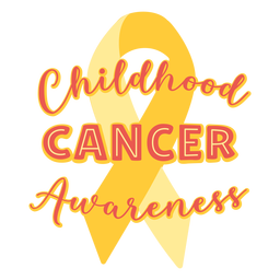 Childhood cancer awareness support quote PNG Design