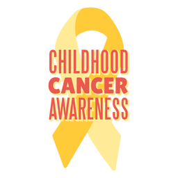 Childhood cancer support quote PNG Design