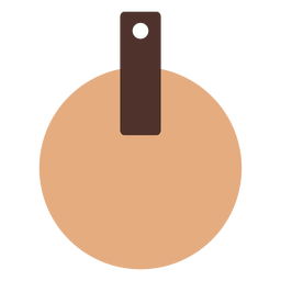 Pendientes circulares de piel planos Diseño PNG