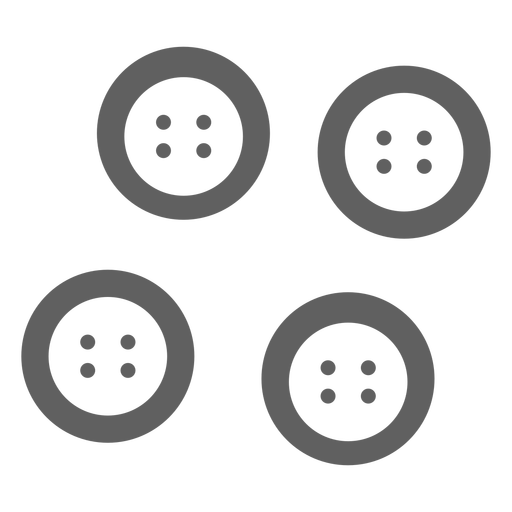Ícone cinza dos botões clássicos Desenho PNG