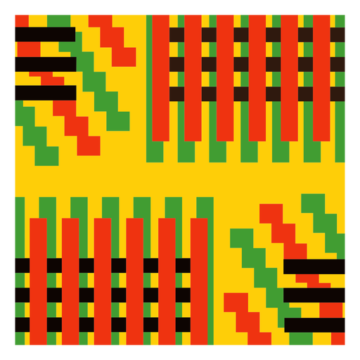 Farbige Streifen Kente Zusammensetzung PNG-Design