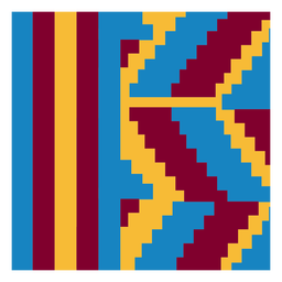 Composición de kente de rayas abstractas coloridas Diseño PNG