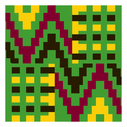 Colorful gometric kente cloth composition PNG Design