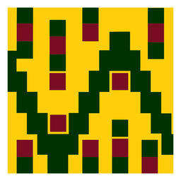 Composição de padrão de pano kente colorido Desenho PNG