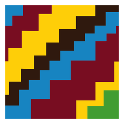 Composición colorida escalera kente Diseño PNG